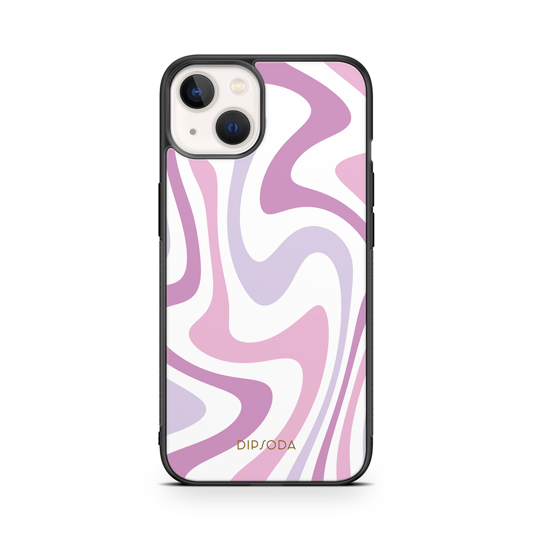 Purple Swirls Rubber Phone Case