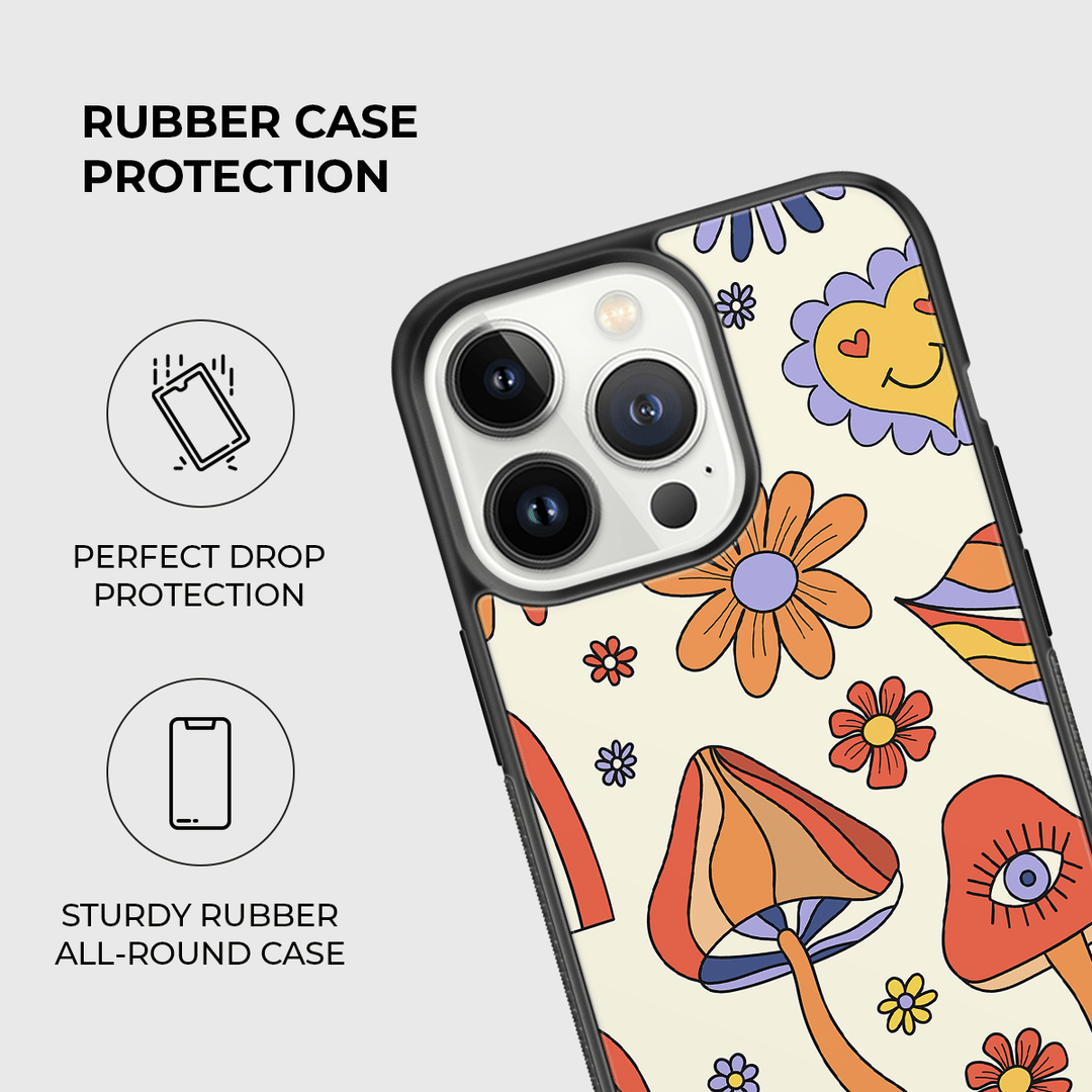 Retro Things Rubber Phone Case