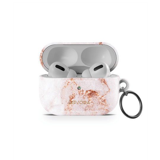 Rose Gold Marble AirPods Case