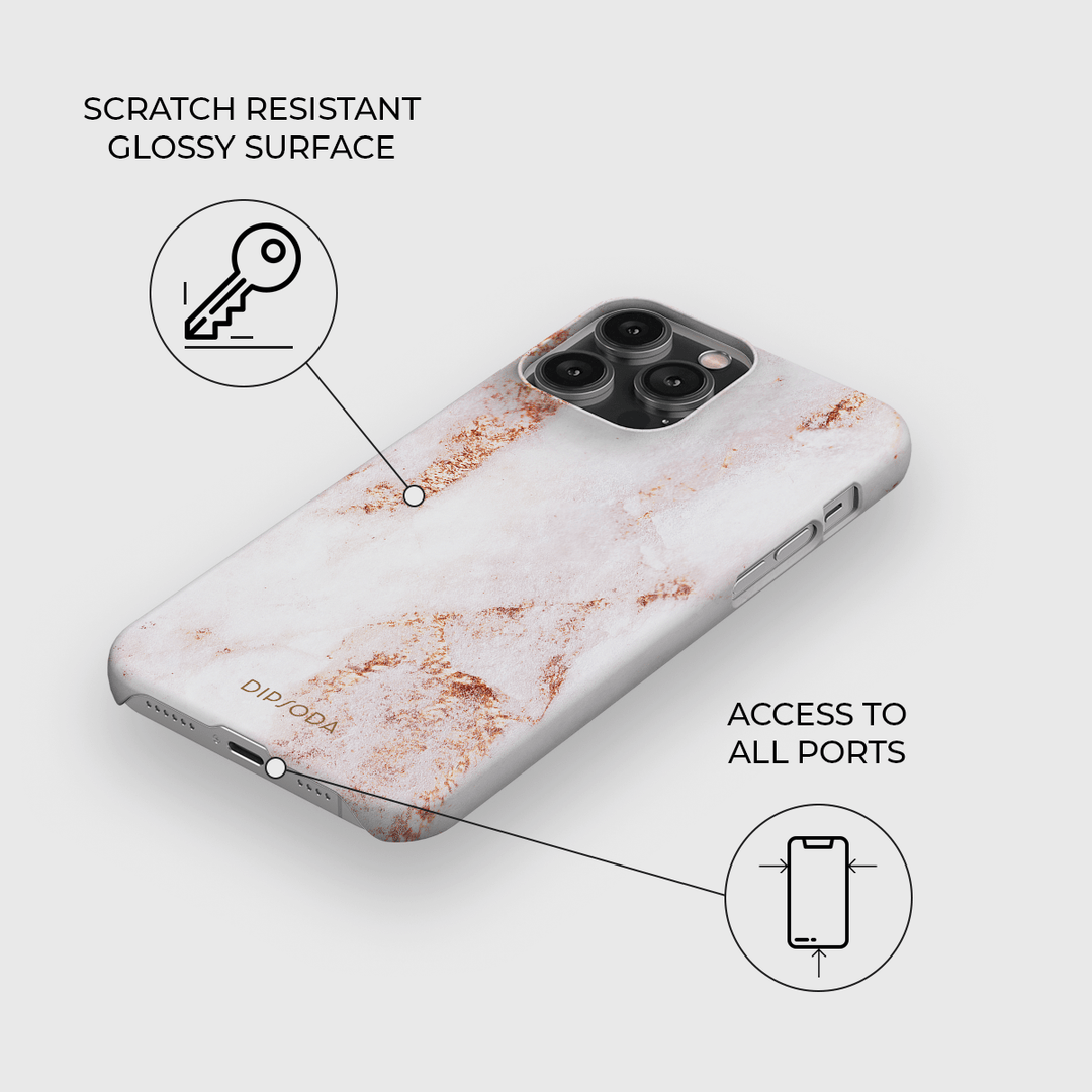 Rose Gold Marble Phone Case