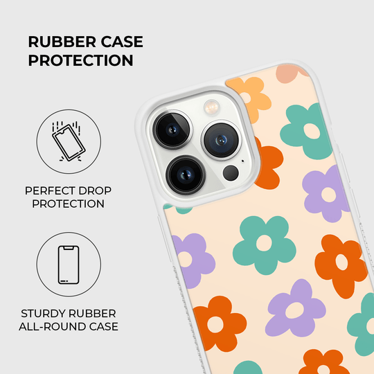 Summer Daisies Rubber Phone Case