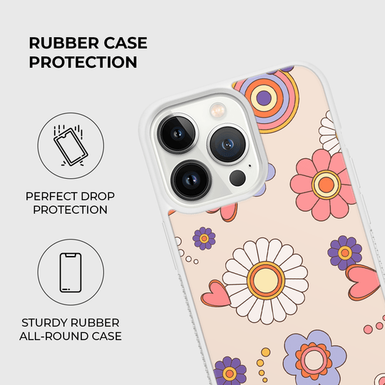 Sweet Flowers Rubber Phone Case